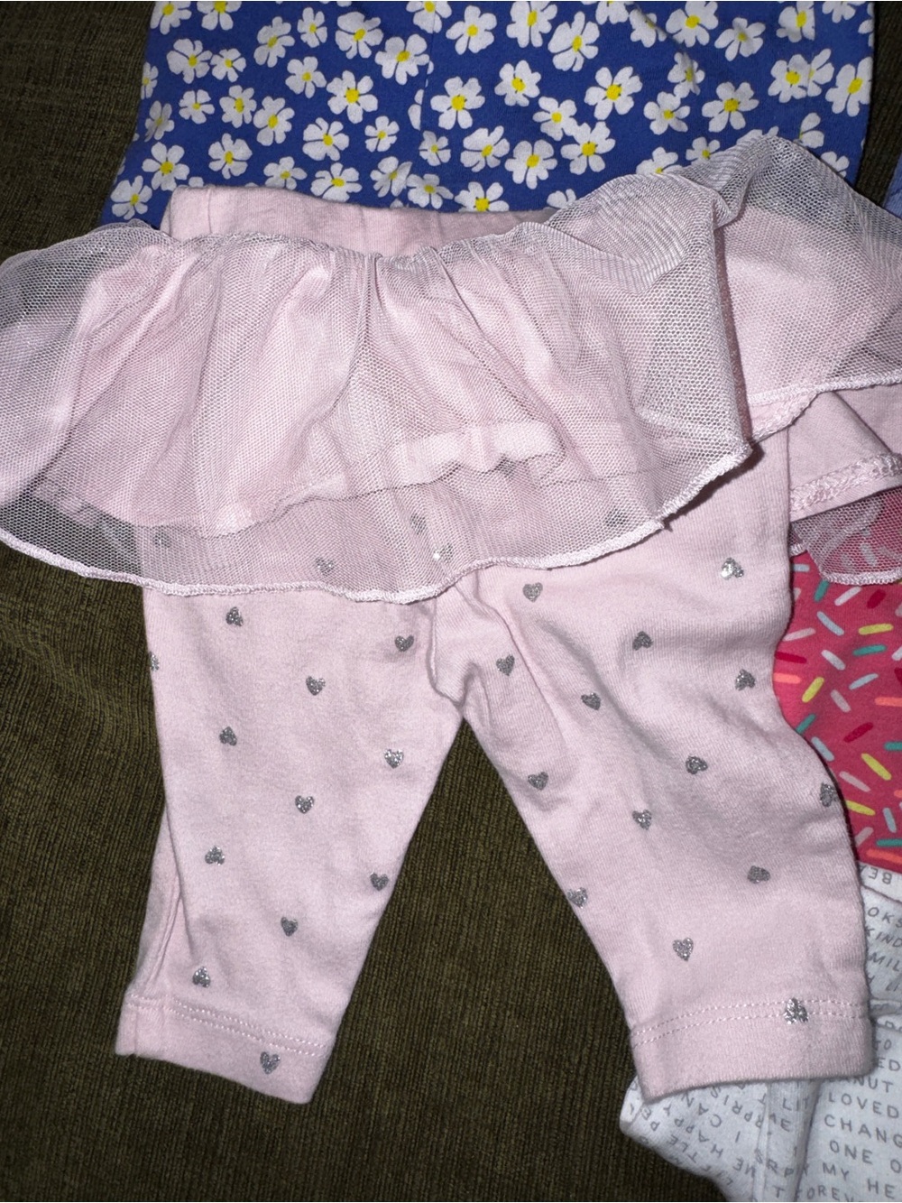 Girls Mixed Shorts & Leggings Bundle - Pink, Blue, Black, White 9 pairs - Picture 3 of 6